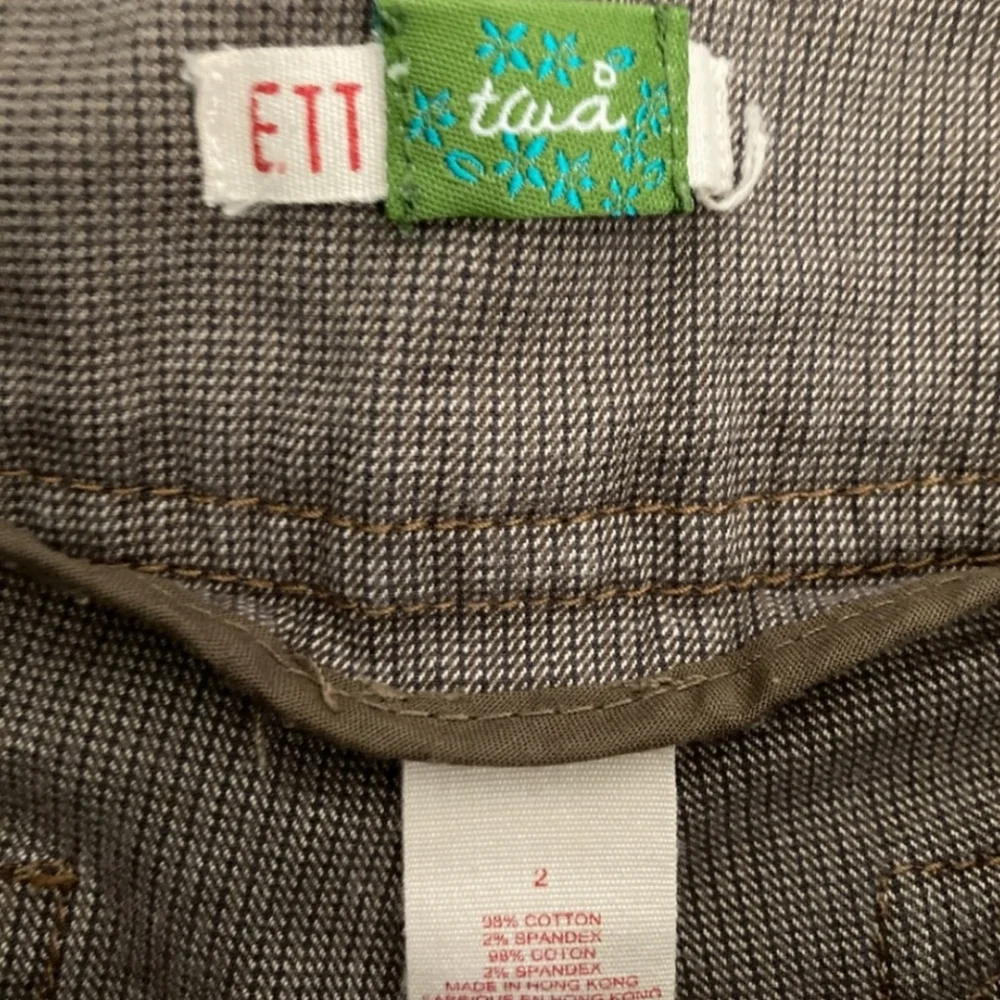 ANTHROPOLOGY etc twa lucerne tan taupe pants size 2